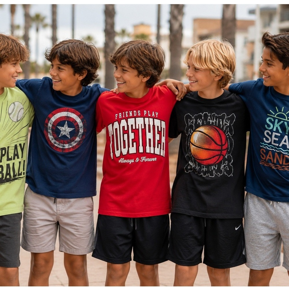 Boys Graphic T-Shirt Bundle Size 10/10-12 H&M‎ Marvel Spider-Man Carter's 6 Pc